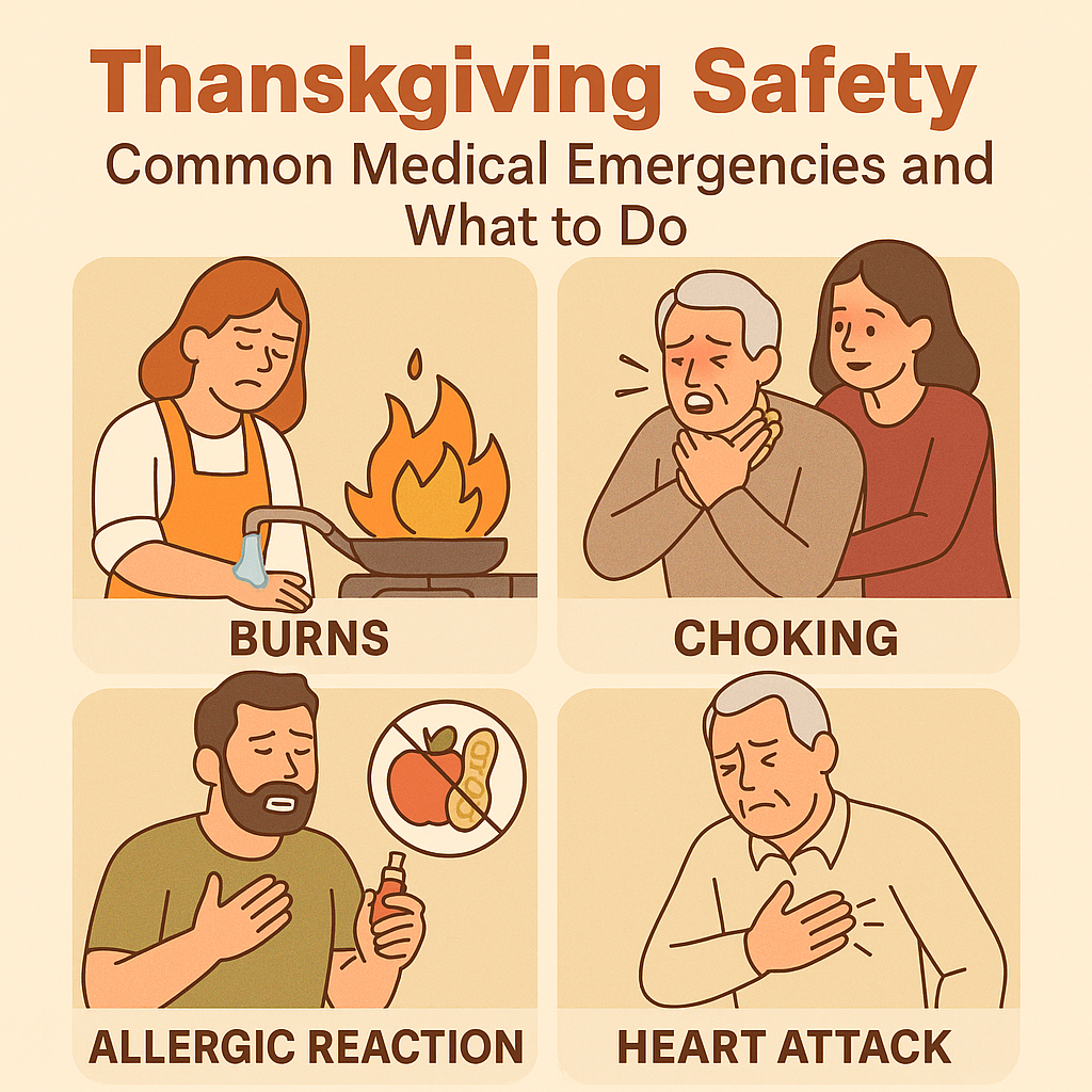 Thanksgiving Safety: Common Medical Emergencies and What to Do