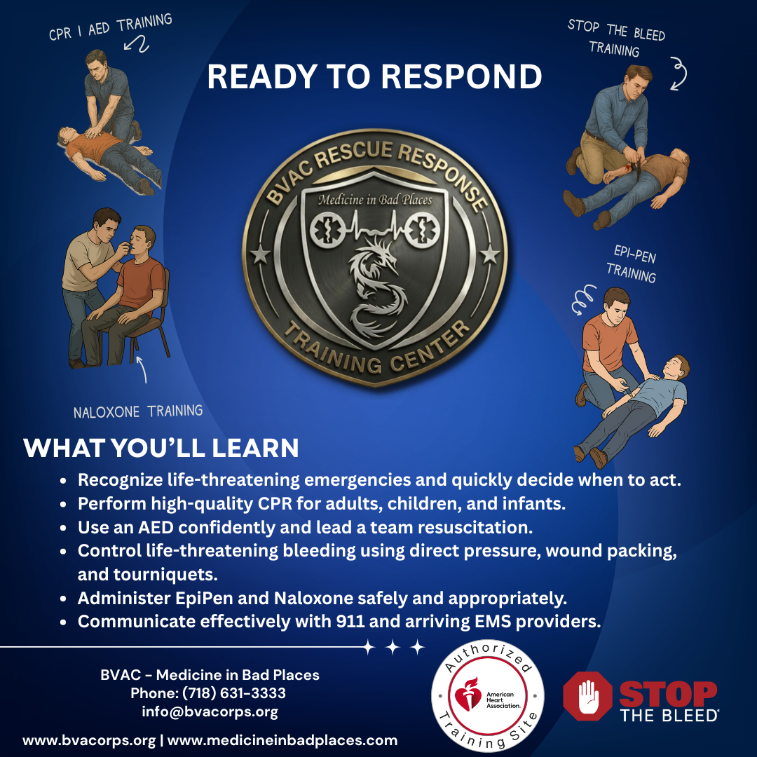 First Response Essentials Course in Queens, NY | CPR, AED & Bleeding ...