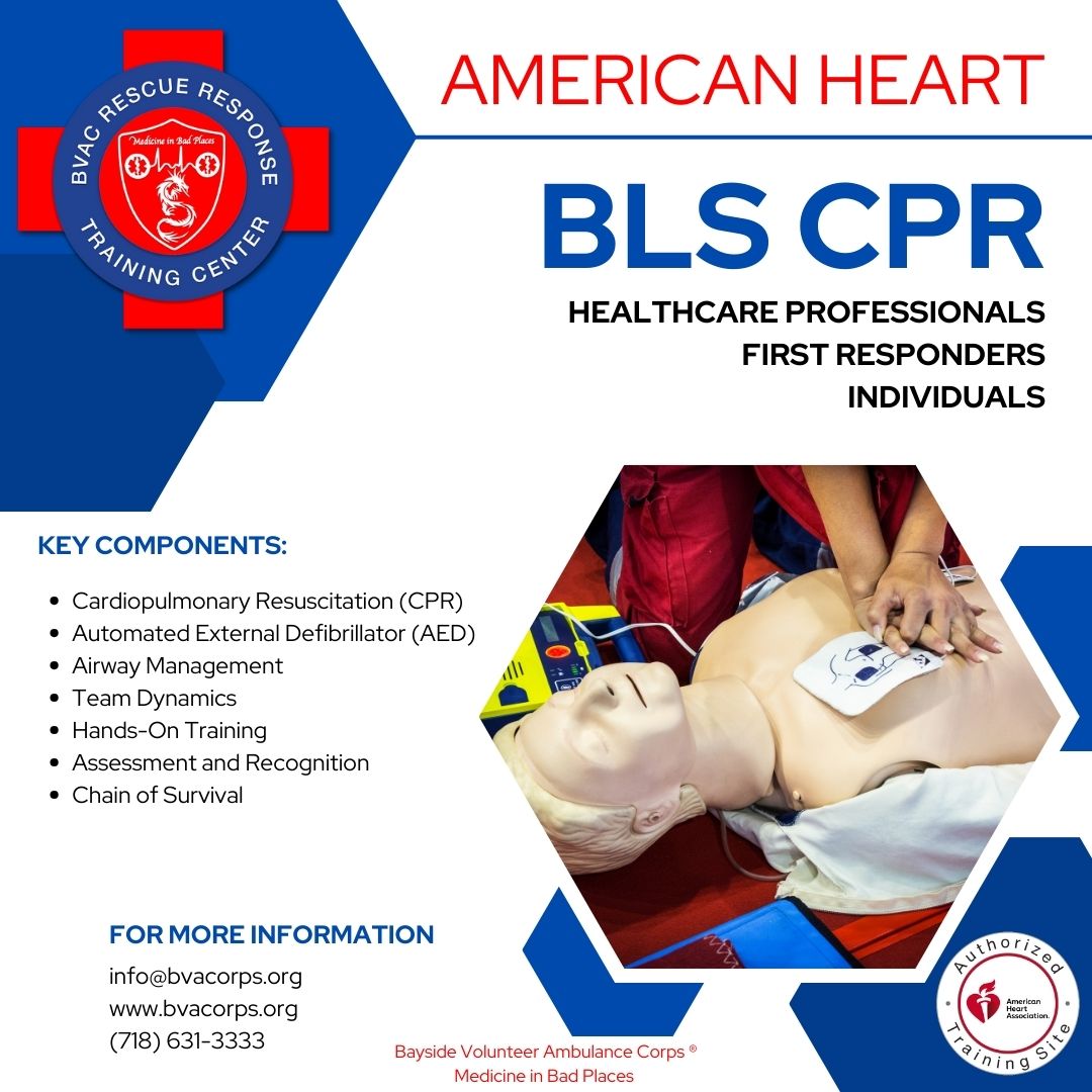AHA Basic Life Support CPR | AED Course AHA Authorized Training Site