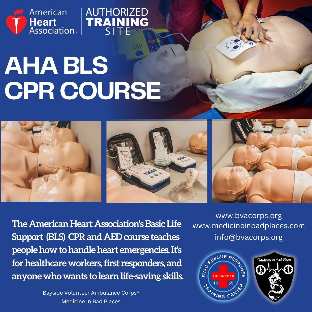 AHA Basic Life Support CPR | AED Course AHA Authorized Training Site